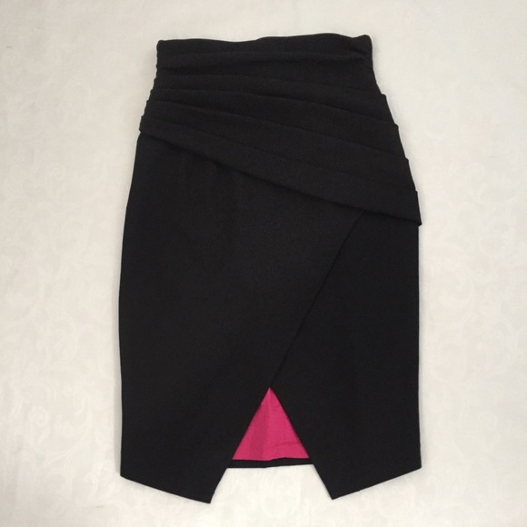 black halo high waisted pencil skirt - Picture 4 of 9